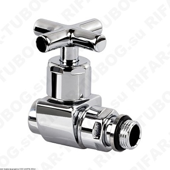 0376-1500C000 SR Rubinetterie Ручной вентиль Prestige & Minimal, крест, прямой, G 1/2 НР х G 1/2 ВР, Хром