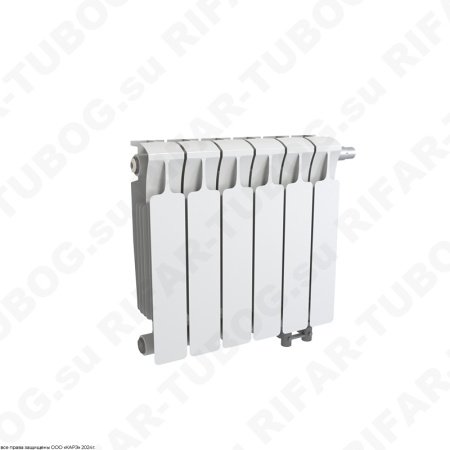 Биметаллический радиатор RIFAR MONOLIT VENTIL 300 - 9 сек., подключение нижнее правое (нпп), белый (глянцевый)