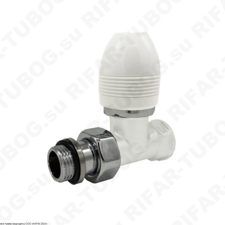 0436-1500VC0A SR Rubinetterie Ручной вентиль Ovus, прямой, G 1/2 НР х G 1/2 ВР, Белый