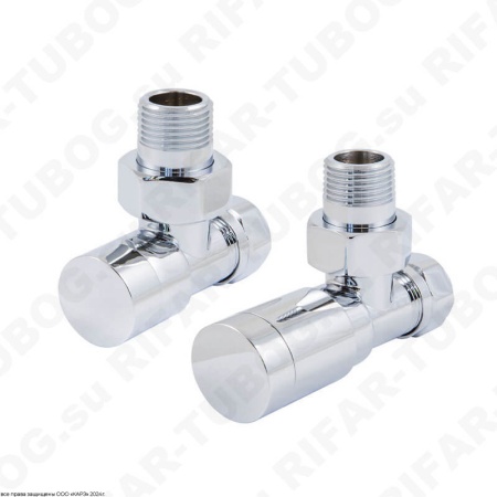 604200003 Schlosser Комплект подключения с ручной регулировкой Elegant, угловой, G 1/2 НР х 15x1 (Для меди), CR