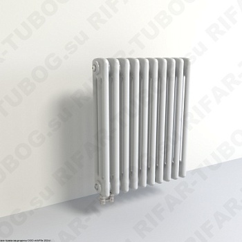 Радиатор 3-х трубчатый RIFAR TUBOG 3072 - 9 сек, подключение нижнее одностороннее (D1), цвет WH — Белый (глянцевый)