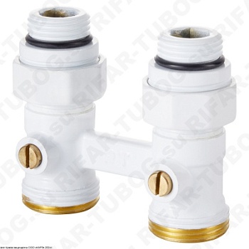 Royal Thermo Узел нижнего подключения, прямой, G 1/2 НР х G 3/4 НР, Белый