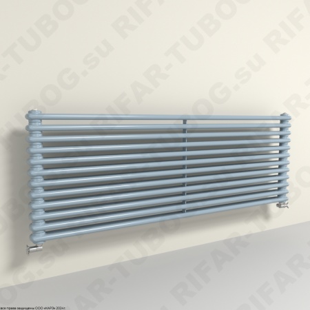 Горизонтальный радиатор 2-х трубчатый  RIFAR TUBOG HORIZONT 2150 - 12 сек, цвет SA — Сапфир (глянцевый)