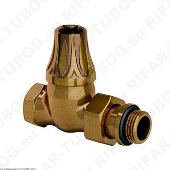 0397-1500Z000 SR Rubinetterie Вентиль на обратную подводку Floral Old Style, прямой, G 1/2 НР х G 3/4 ВР, Бронза