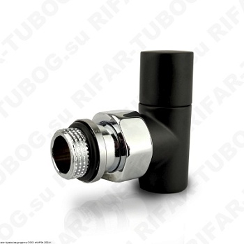 0774-1500VC0S SR Rubinetterie Ручной вентиль Tondera Light, угловой, G 1/2 НР х G 1/2 ВР, Черный матовый