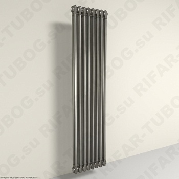 Вертикальный радиатор 2-х трубчатый RIFAR TUBOG 2220 - 19 сек, подключение боковое универсальное (B1-B4), цвет TL — Технолак (глянцевый)