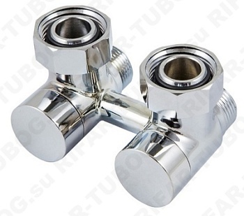 601000002 Schlosser Узел нижнего подключения Exclusive, проходной, G 3/4 НГ х М22x1,5 НР, CR