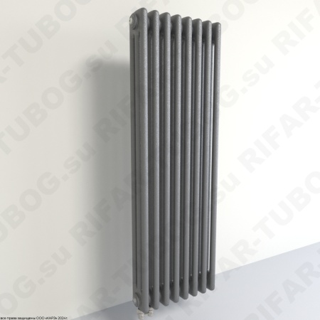 Радиатор 3-х трубчатый RIFAR TUBOG 3120 - 16 сек, подключение нижнее одностороннее (D1), цвет TI — Титан (матовый)