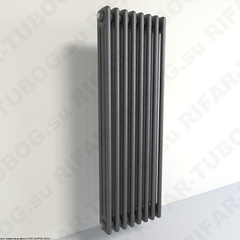Радиатор 3-х трубчатый RIFAR TUBOG 3082 - 39 сек, подключение боковое универсальное (B1-B4), цвет AN — Антрацит (матовый)