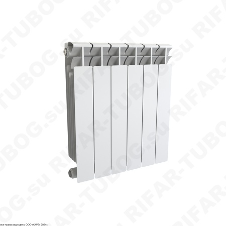 Биметаллический радиатор RIFAR BASE 500 - 9 сек., подключение боковое, белый (глянцевый)
