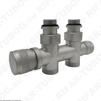 0682-1500CSE0 SR Rubinetterie Узел нижнего подключения, ручной, прямой, G 1/2 НР х G 3/4 НР, Матовый хром