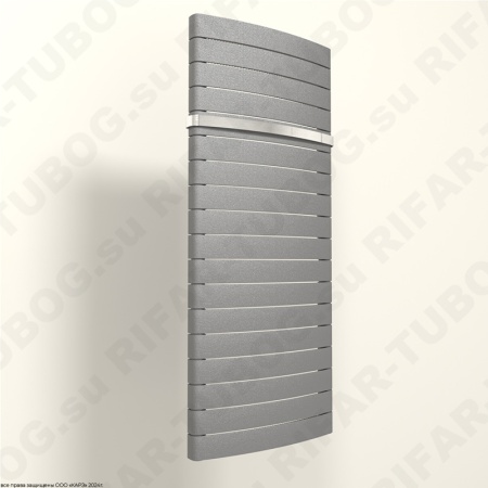 Биметаллический радиатор RIFAR CONVEX VENTIL 500 - 18 сек., подключение нижнее центральное, титан